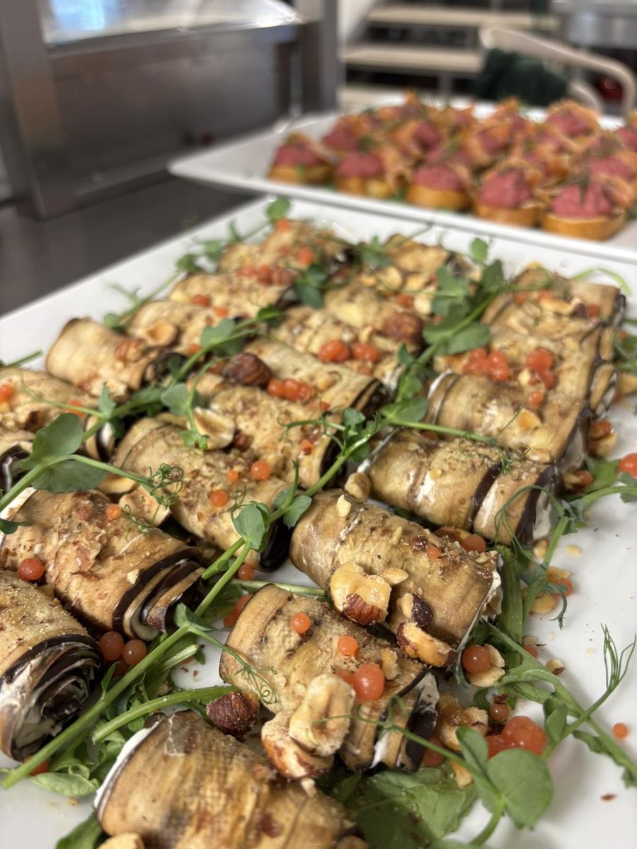 Veggie rolls and tortillas